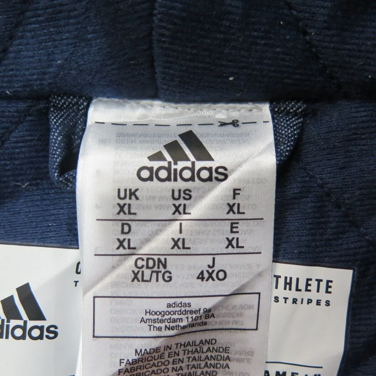 Adidas Jacket  Mens X Large Blue Hooded Rain Jacket Full Zip Up Outdoor Parka