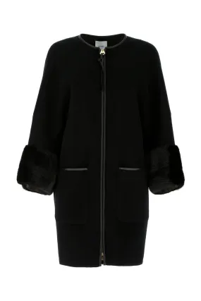 Agnona Fur Trim Coat