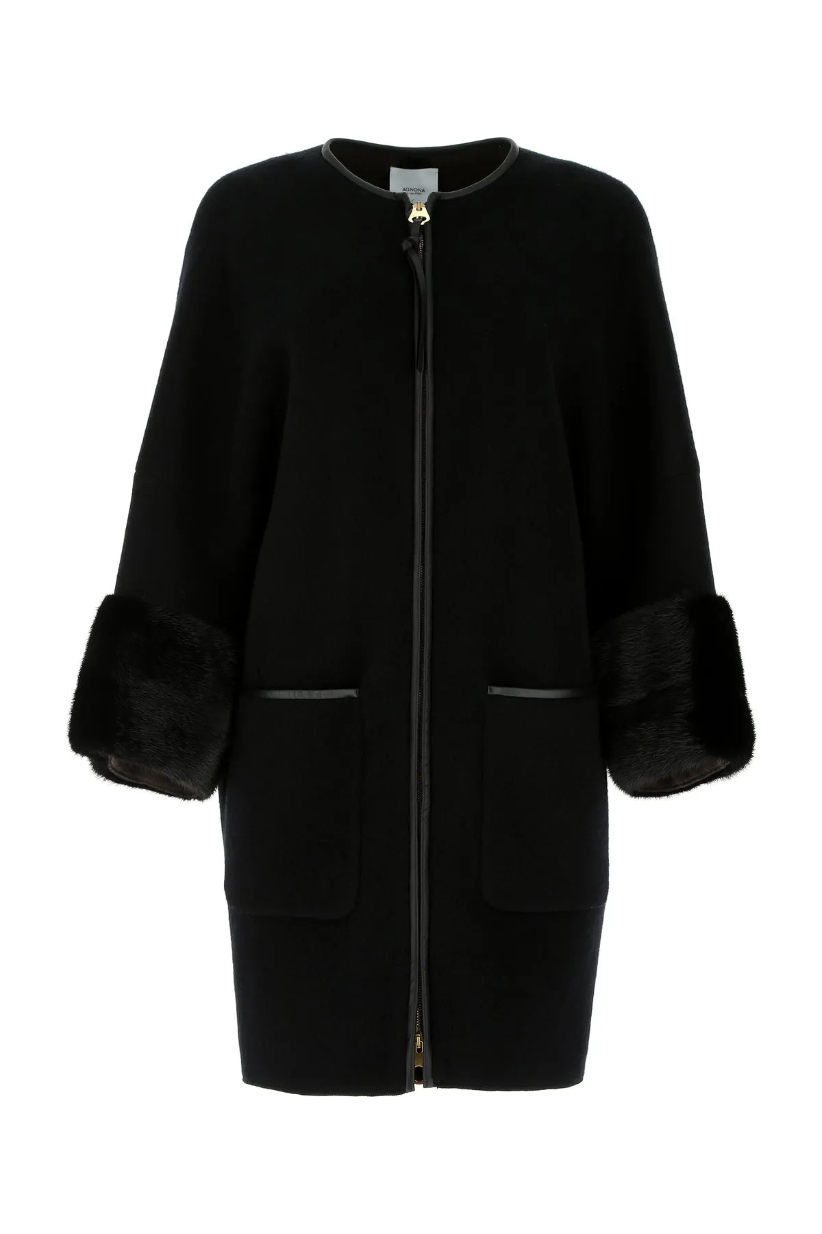 Agnona Fur Trim Coat