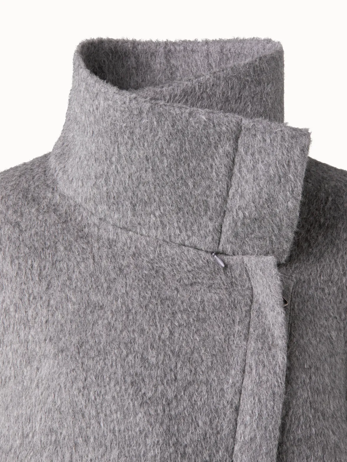 Alpaca Wool Double-Face Double-Layer Parka