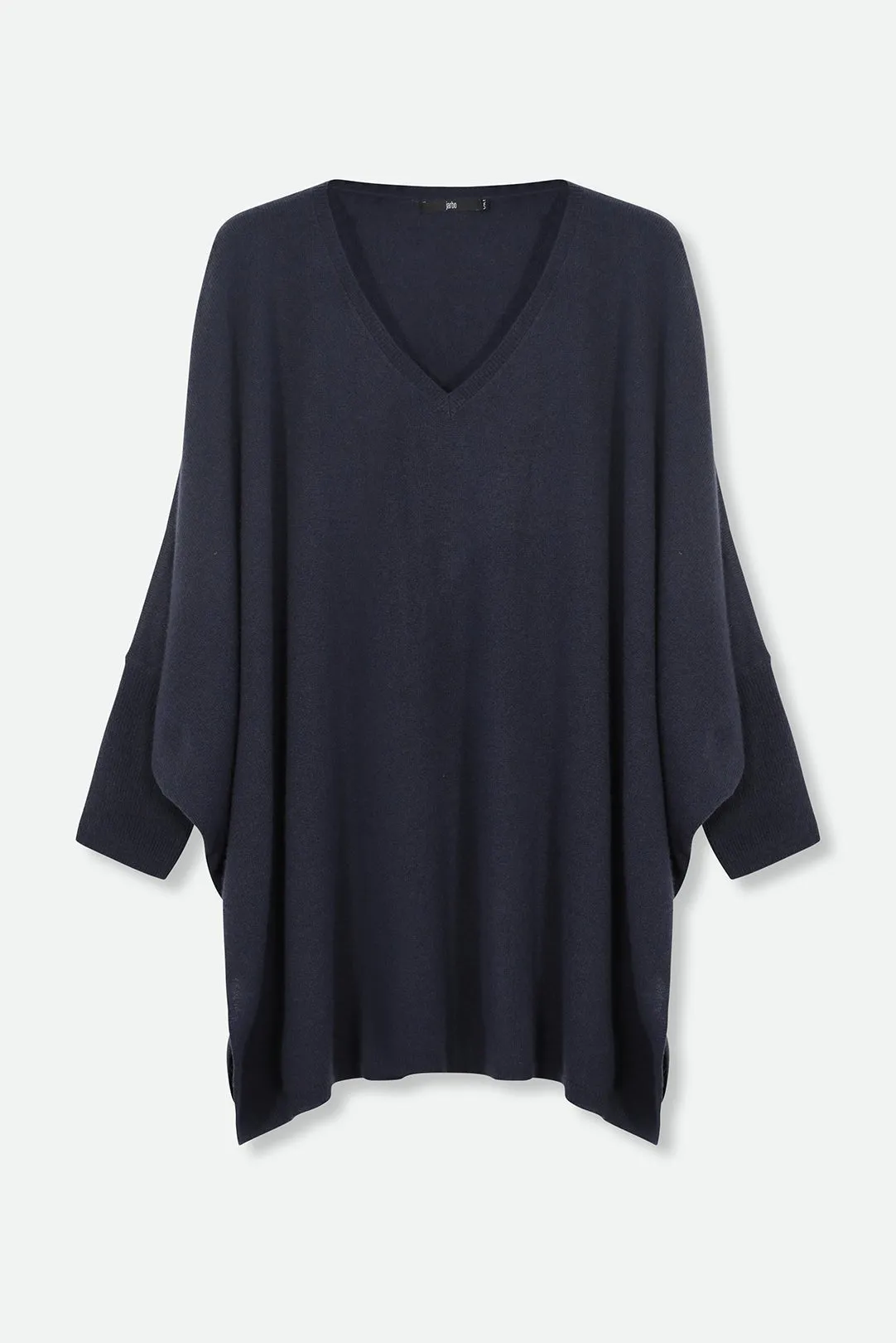 ANITA LONG SLEEVE PONCHO IN PURE CASHMERE MERINO