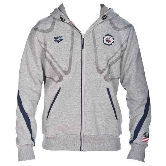 Arena Unisex USA Swimming Hooded Jacket