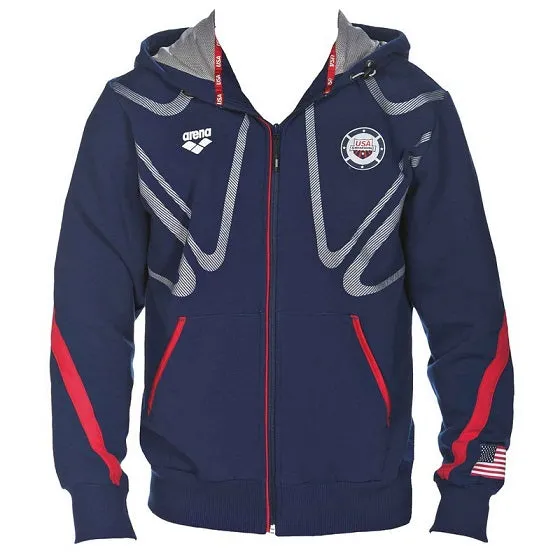 Arena Unisex USA Swimming Hooded Jacket