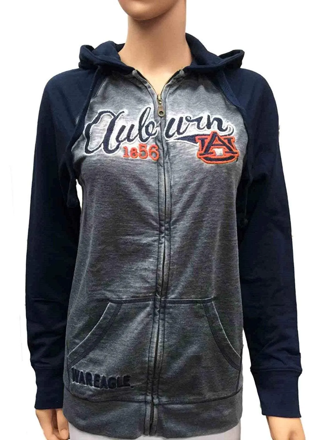 Auburn Tigers Glitter Gear Women Lightweight Full-Zip Soft Fleece Jacket