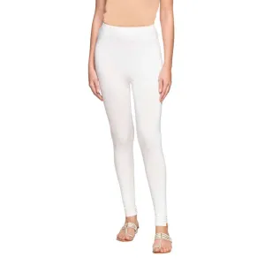 Aurelia Women's Regular Fit Synthetic Tights (19CRA60019-600389_White_Medium_White_M)