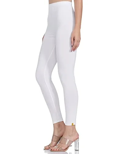 Aurelia Women's Regular Fit Synthetic Tights (19CRA60019-600444_White_Small_White_S)