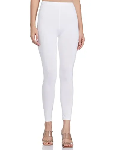 Aurelia Women's Regular Fit Synthetic Tights (19CRA60019-600444_White_Small_White_S)