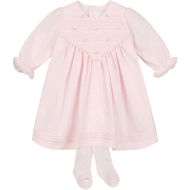 Baby Girls Pink Elsa Dress & Tights