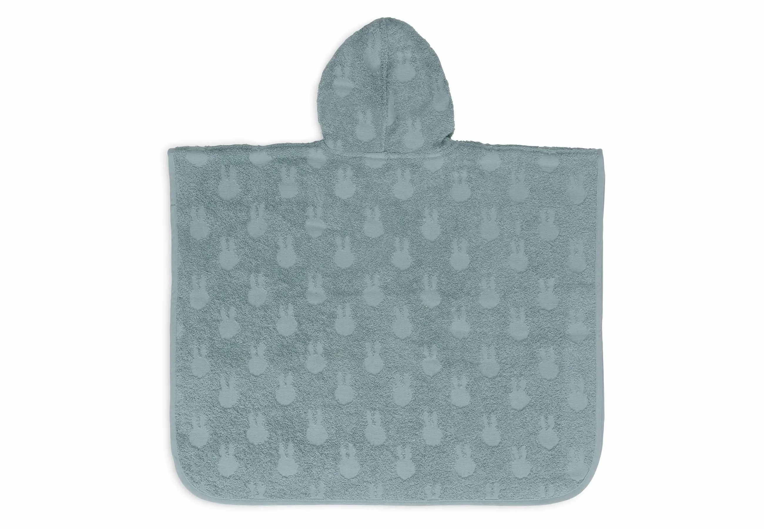 Badponcho Badstof Miffy Jacquard - Sea Green