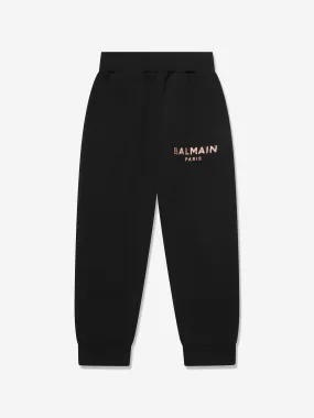 Balmain Girls Logo Joggers in Black