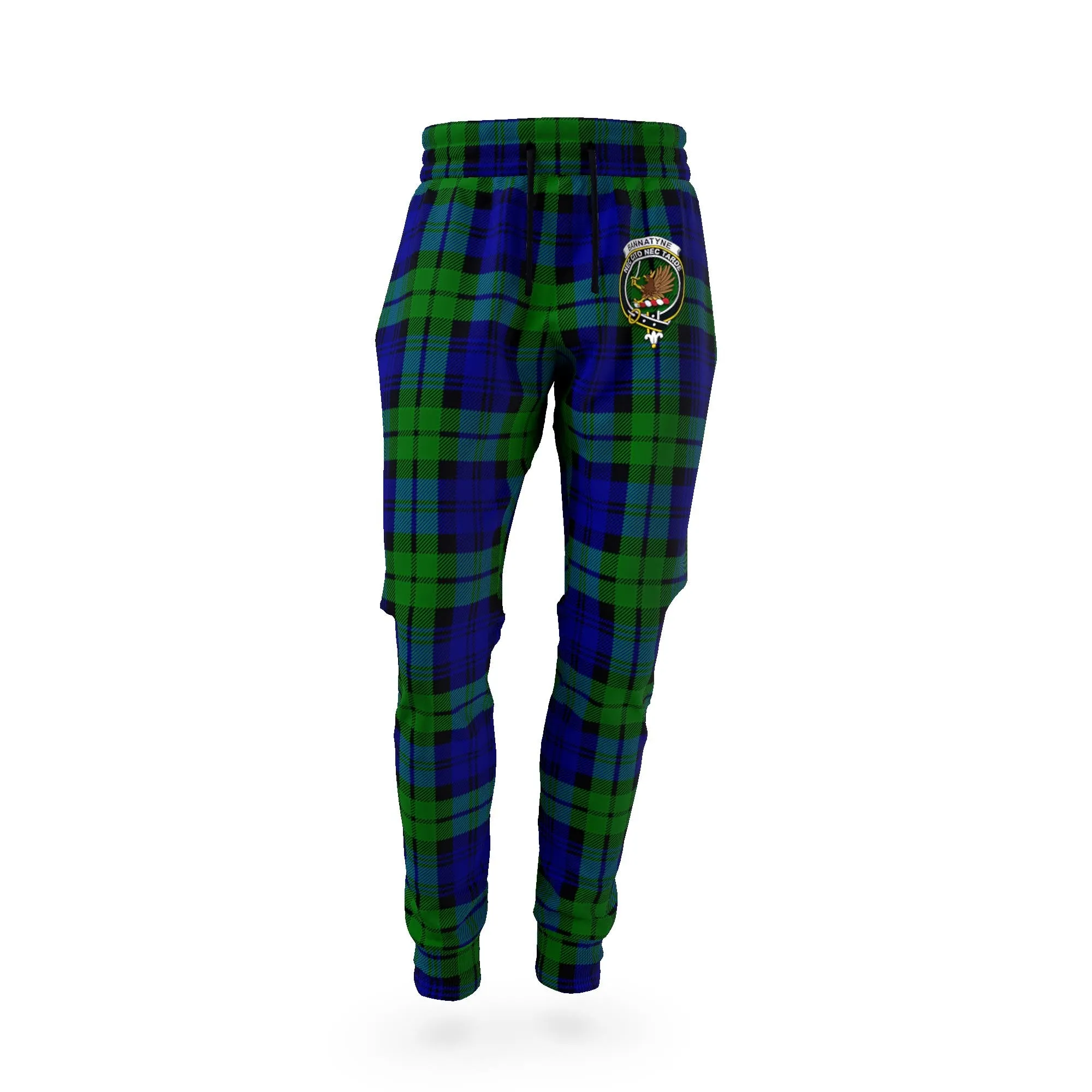 Bannatyne Tartan Joggers Pants with Family Crest