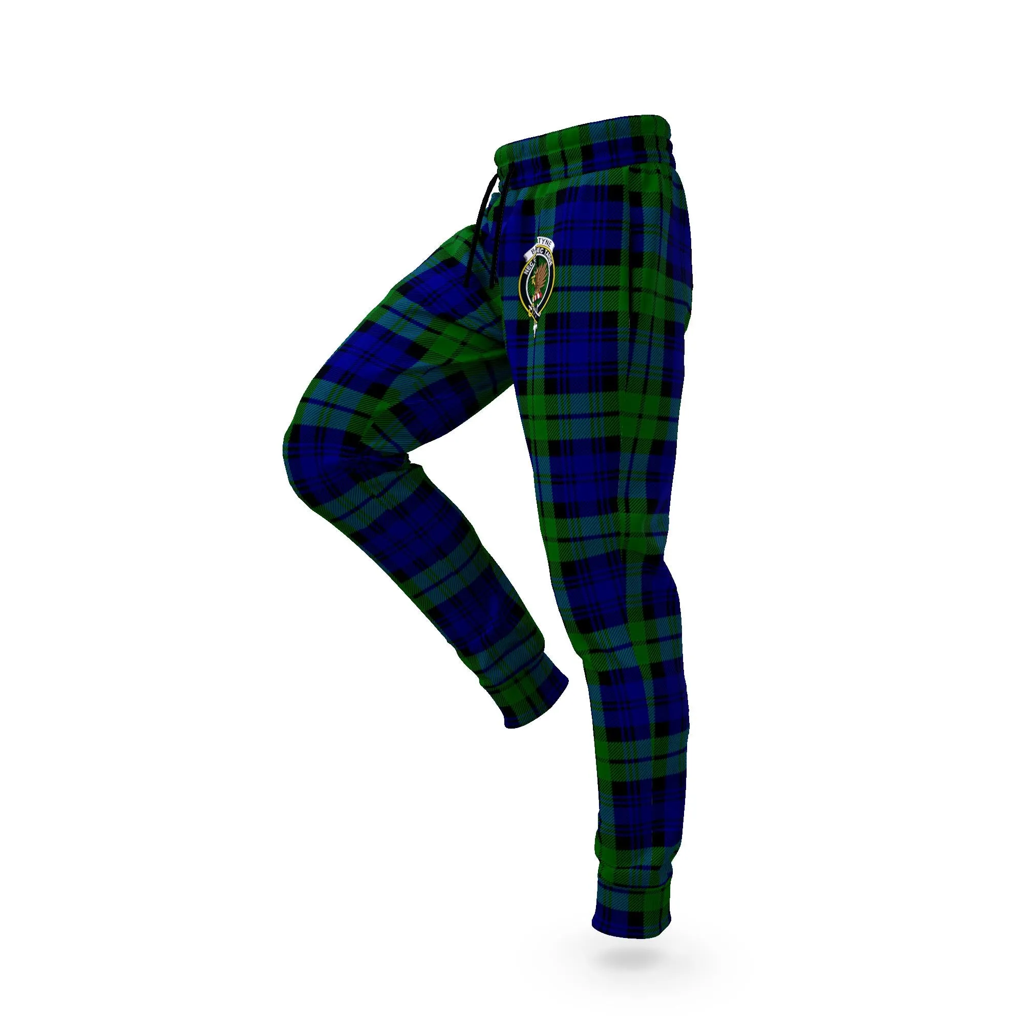 Bannatyne Tartan Joggers Pants with Family Crest