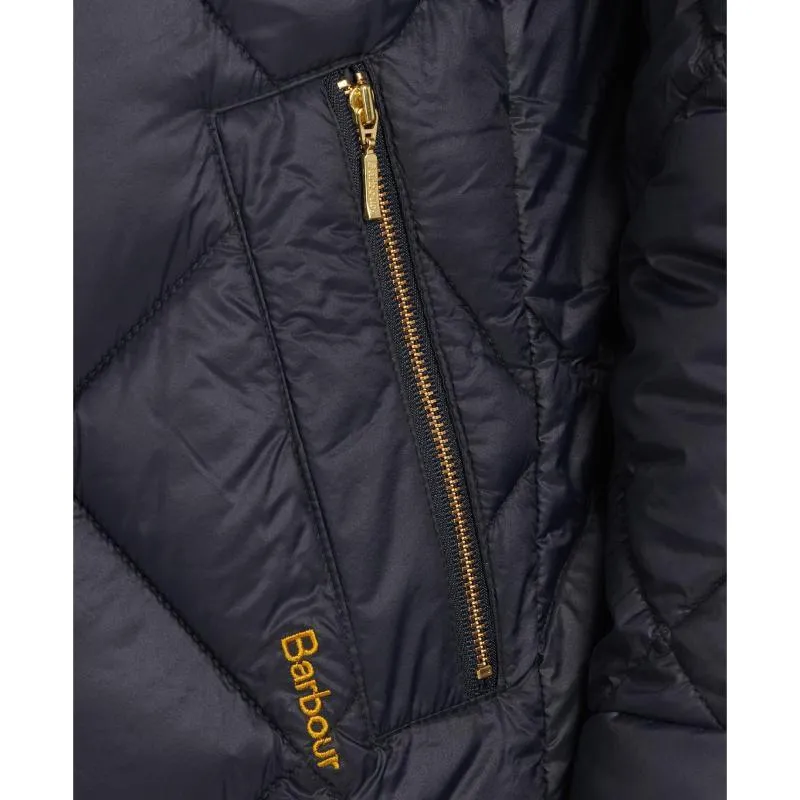 Barbour Ballater Ladies Quilted Coat - Dark Navy/Navy