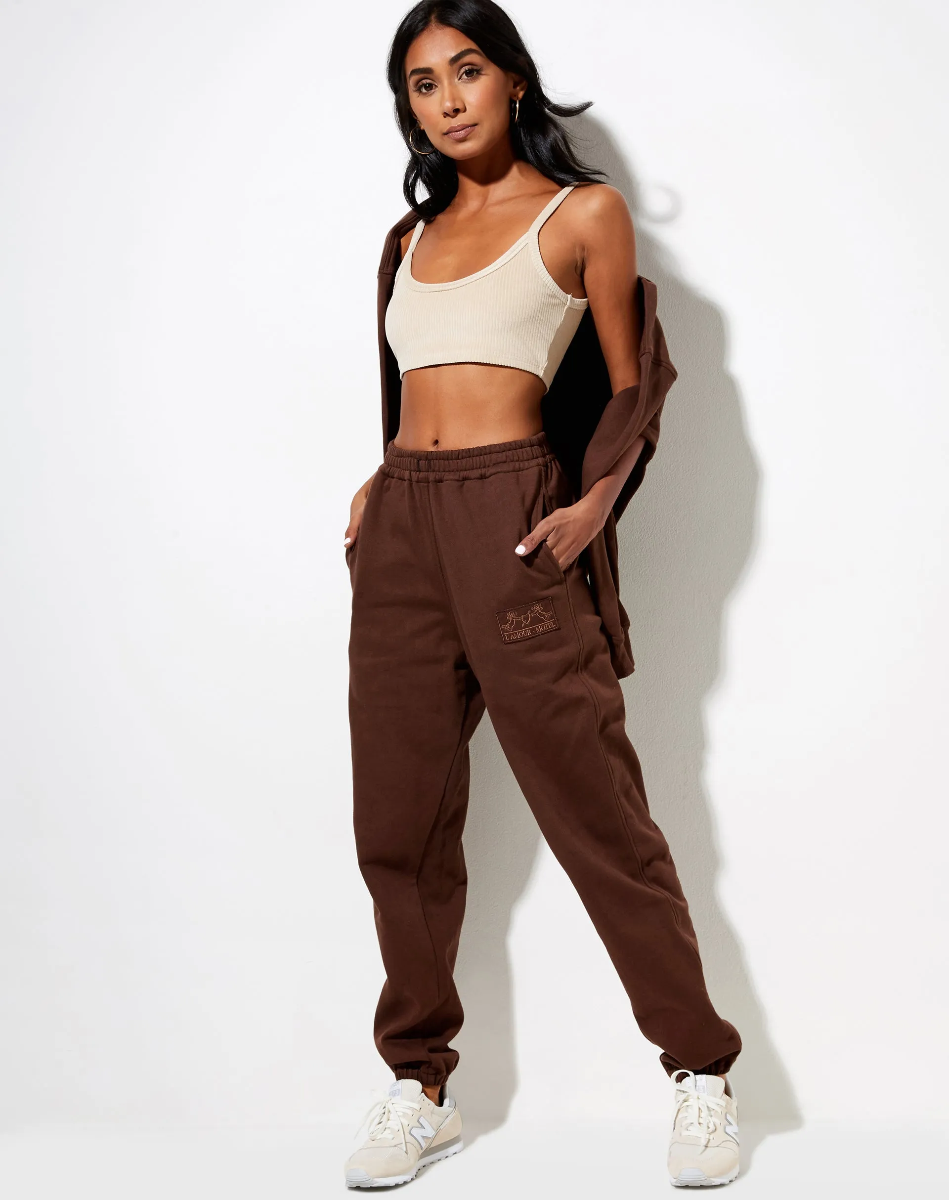 Basta Jogger in Deep Mahogany L'Amour Cherub Label Embro