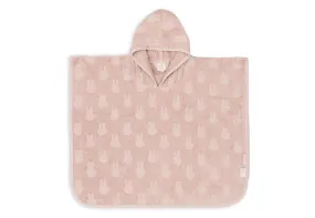 Bath Poncho Terry Miffy Jacquard - Wild Rose