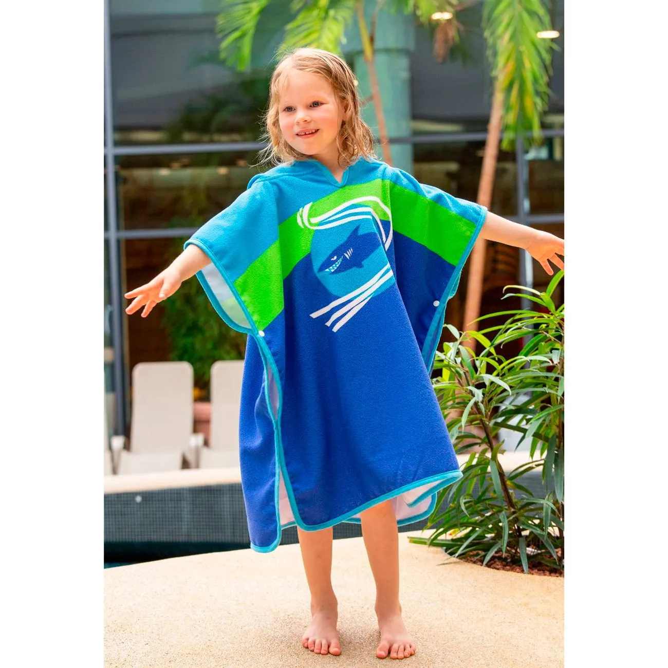 BECO Blue BECO-SEALIFE® Kids poncho