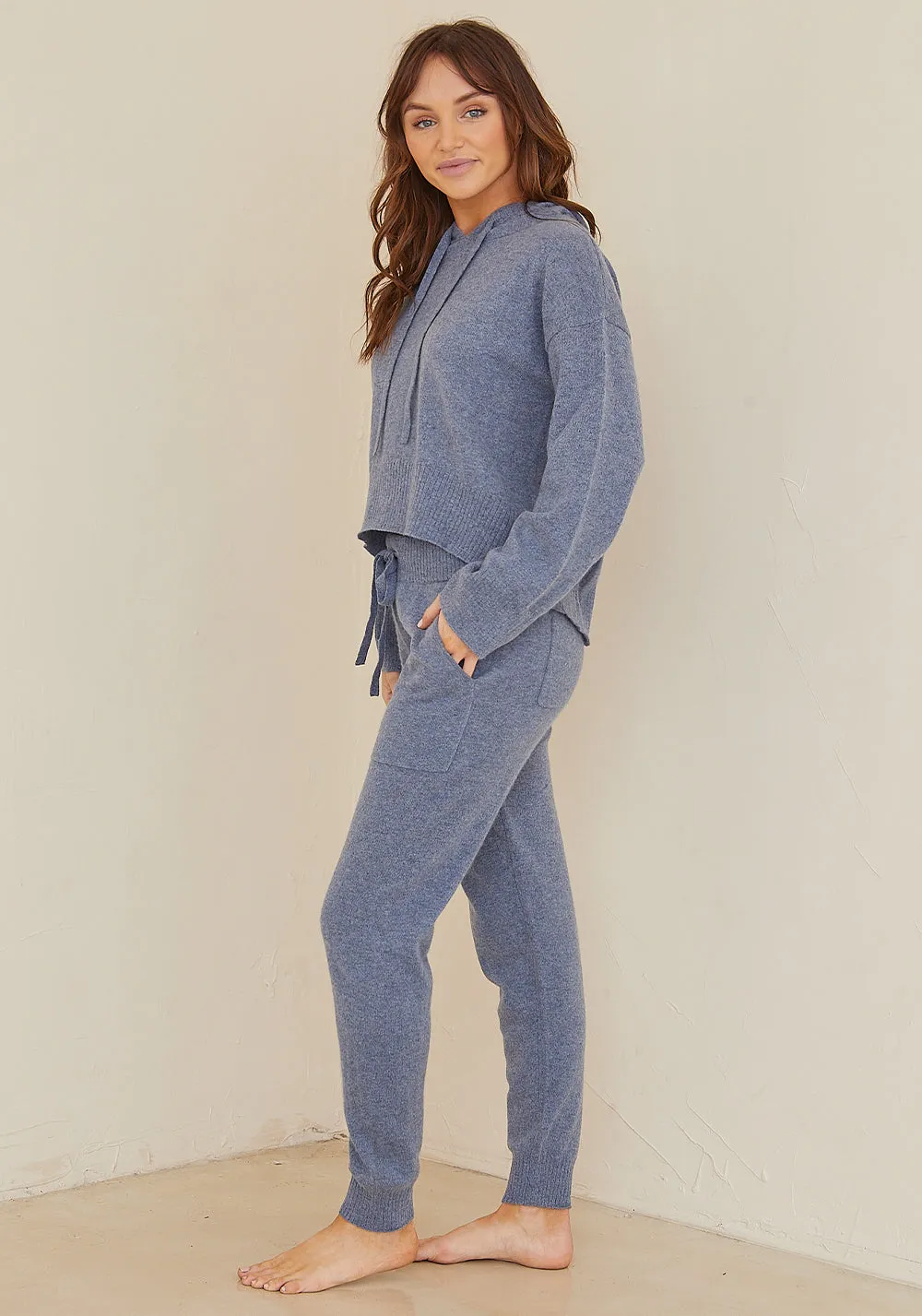 Bella Dahl - Pocket Jogger in Heather Stonewash Blue