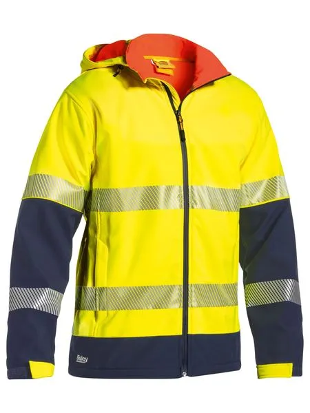 Bisley Taped Two Tone Ripstop softshell Jacket (BJ6934T)