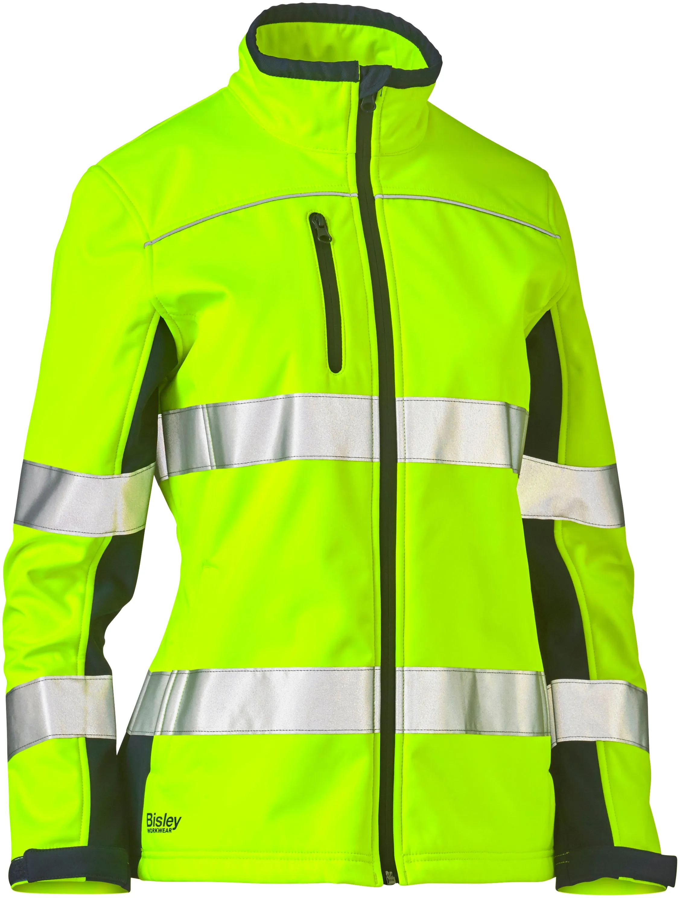 BJL6059T Bisley Womens Taped Two Tone Hi Vis Softshell Jacket