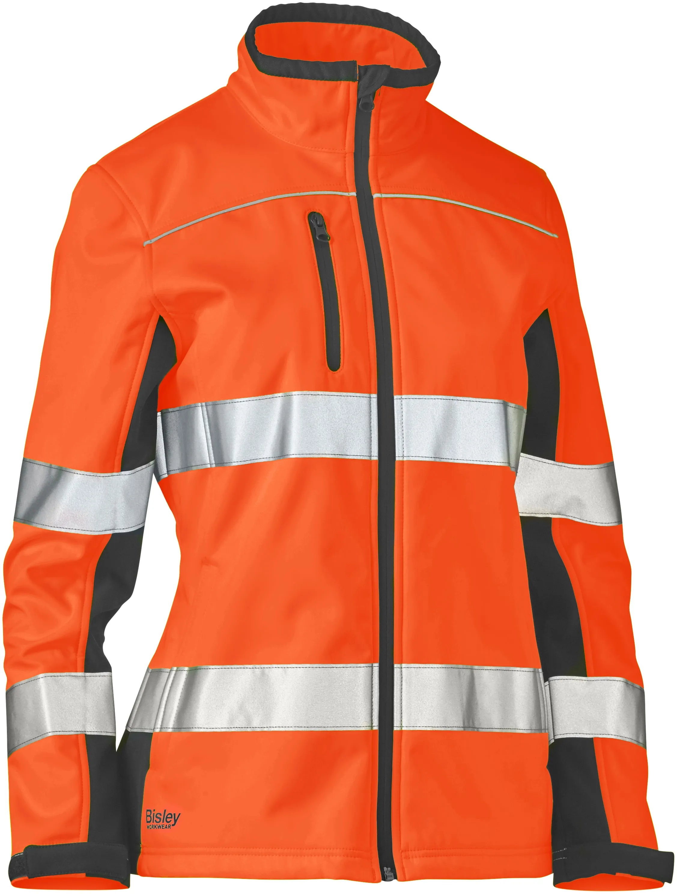 BJL6059T Bisley Womens Taped Two Tone Hi Vis Softshell Jacket