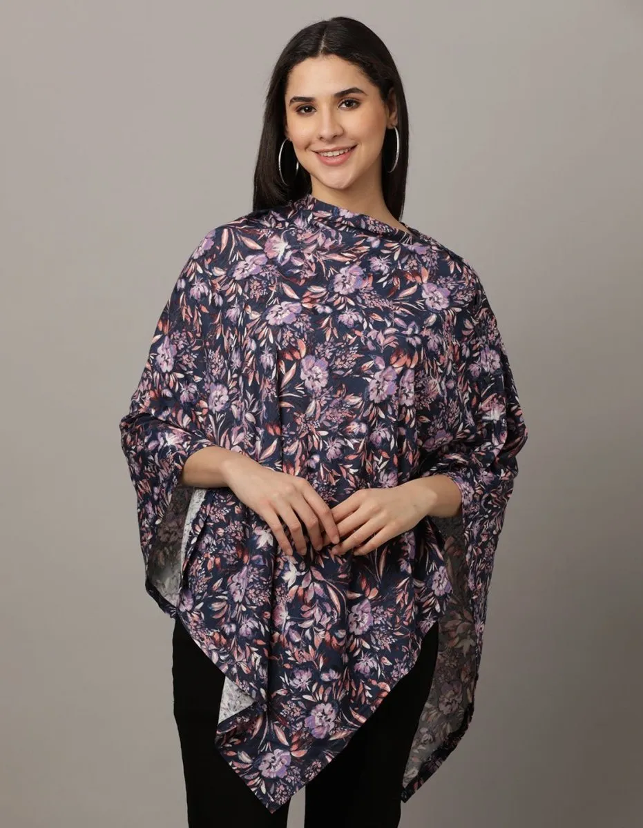 Blue Floral Nursing Cover and Top