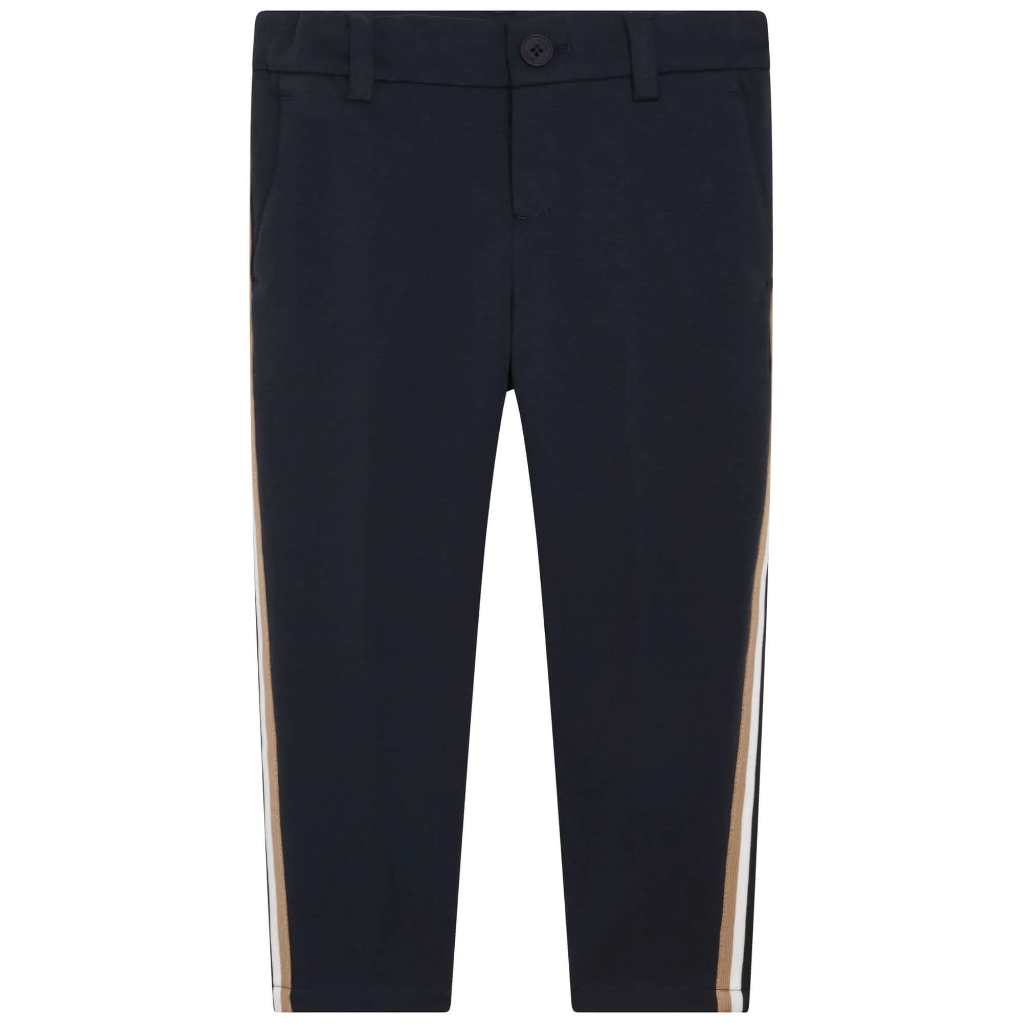 Boys Blue Striped Trousers