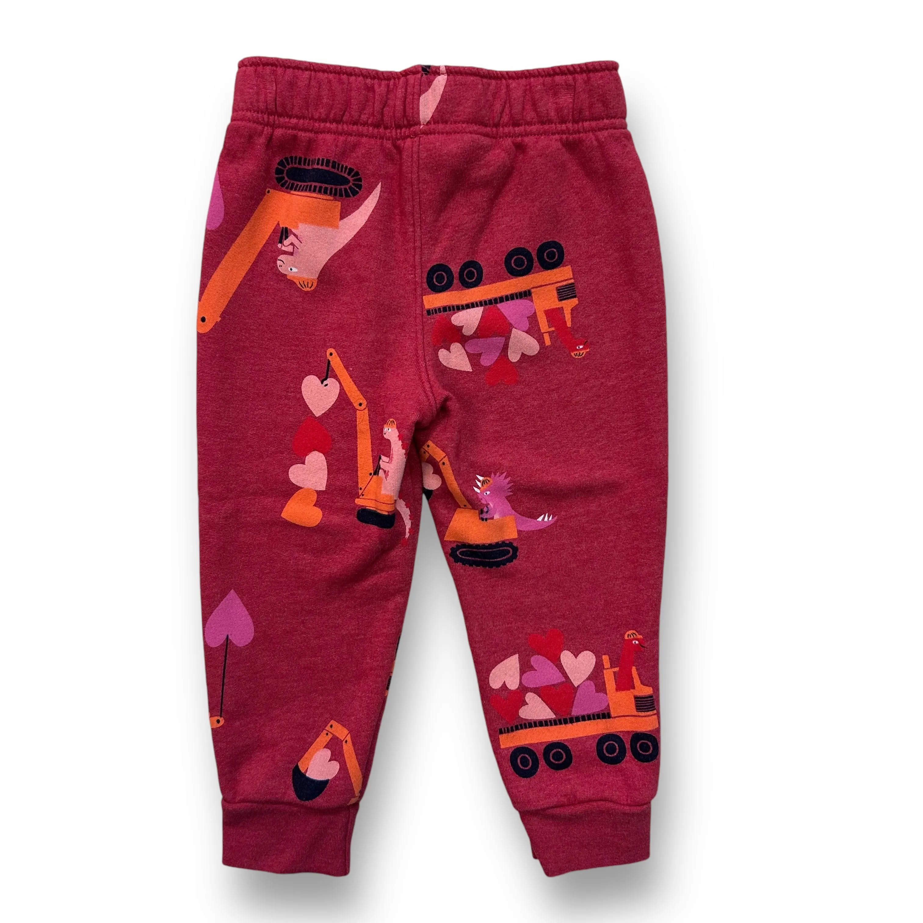 Boys Cat & Jack Size 2T Red Dinosaur Valentine's Day Joggers