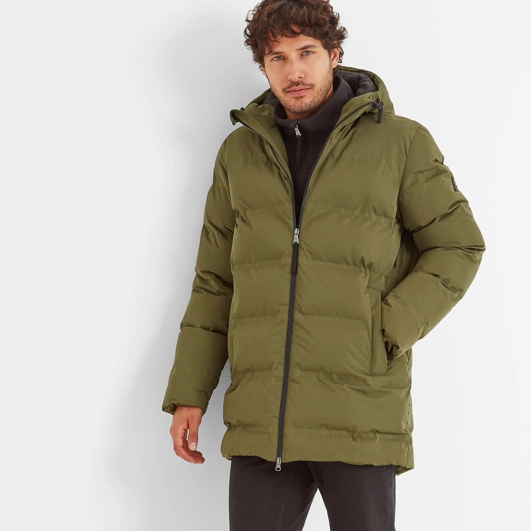 Brinkley Mens  Parka - Khaki