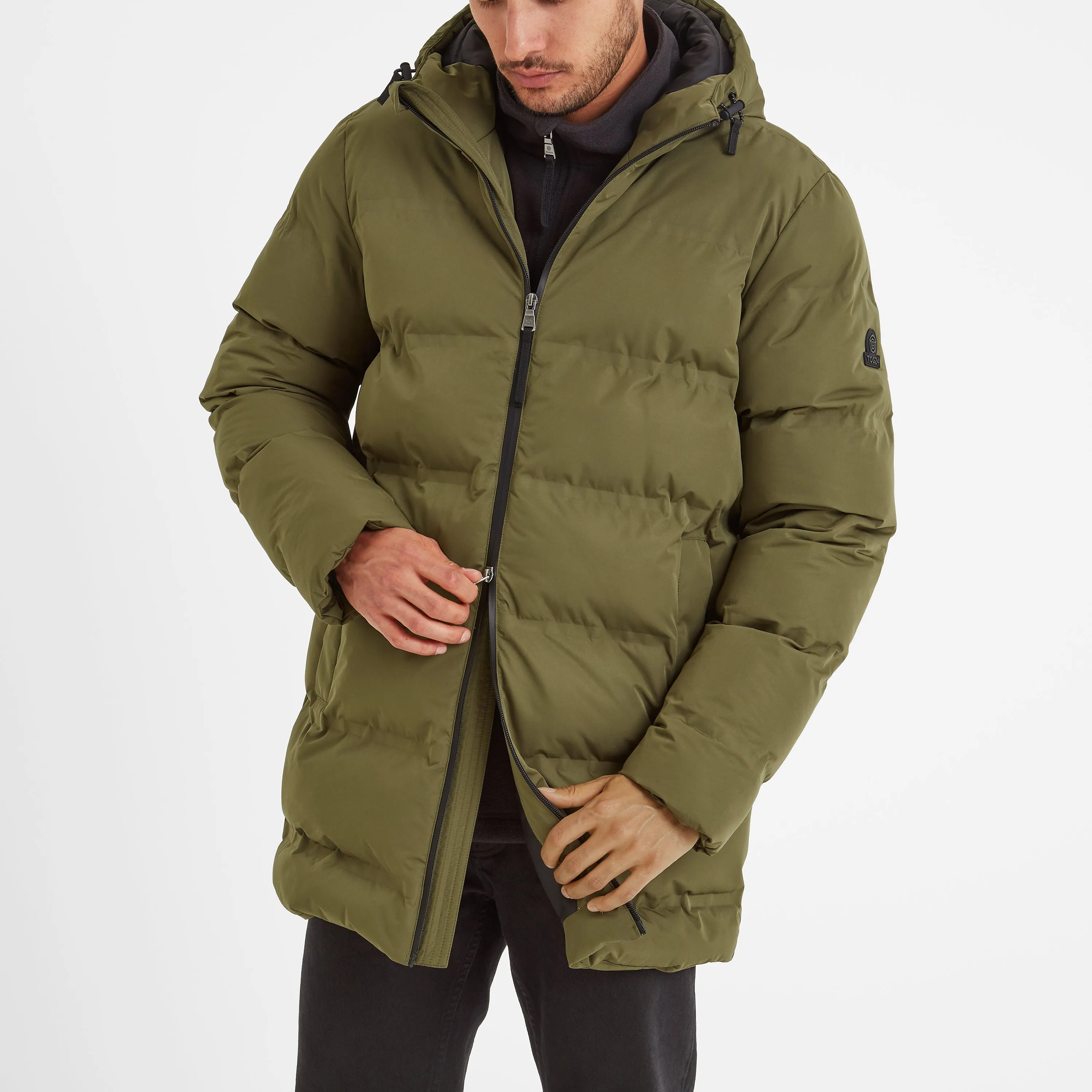 Brinkley Mens  Parka - Khaki