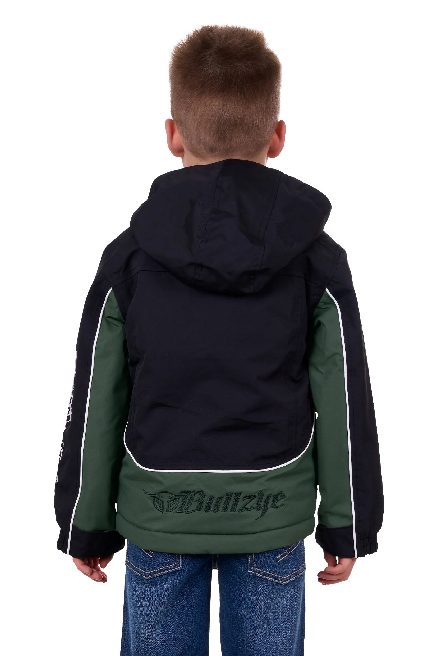 Bullzye Boys Bazooka Jacket - Black/Green - B4W3704039