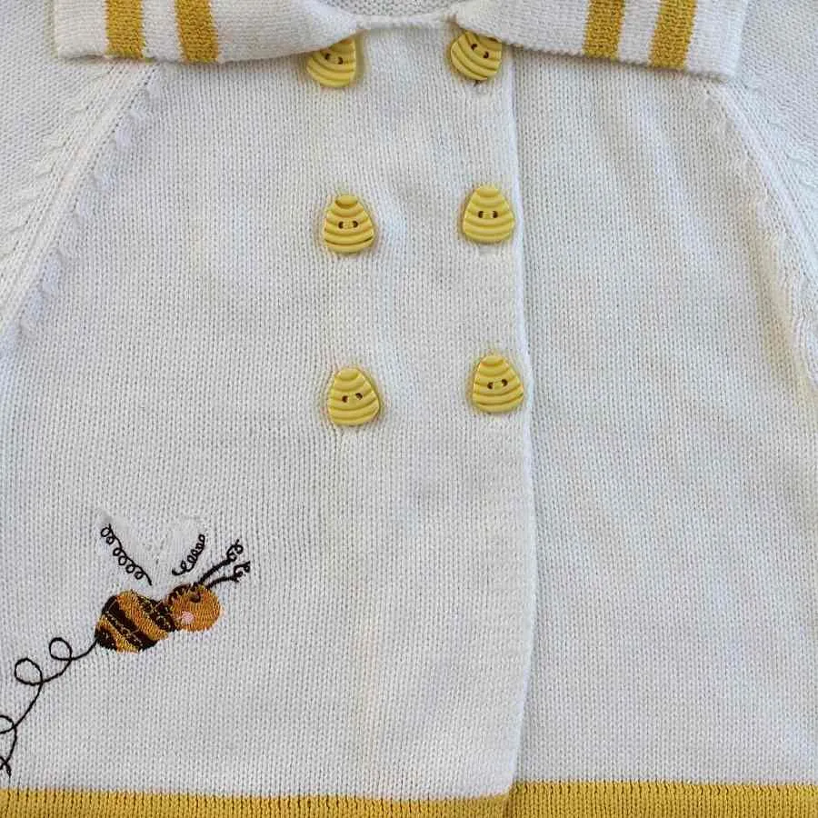 Bumble Bee Knitted Pram Coat