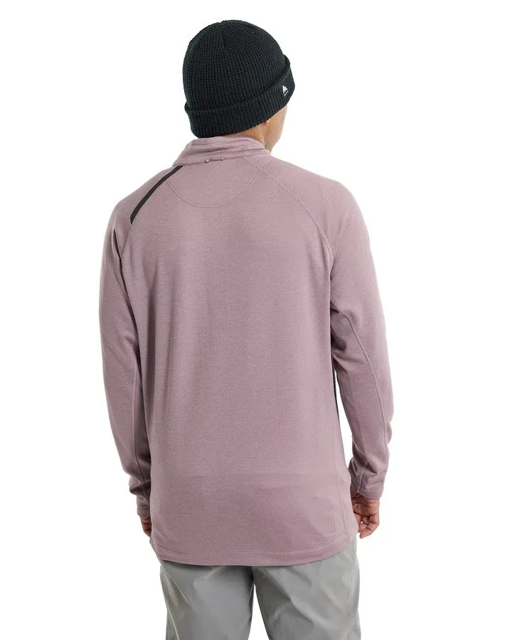 Burton Multipath Grid 1/4 Zip Fleece - Elderberry - 2023