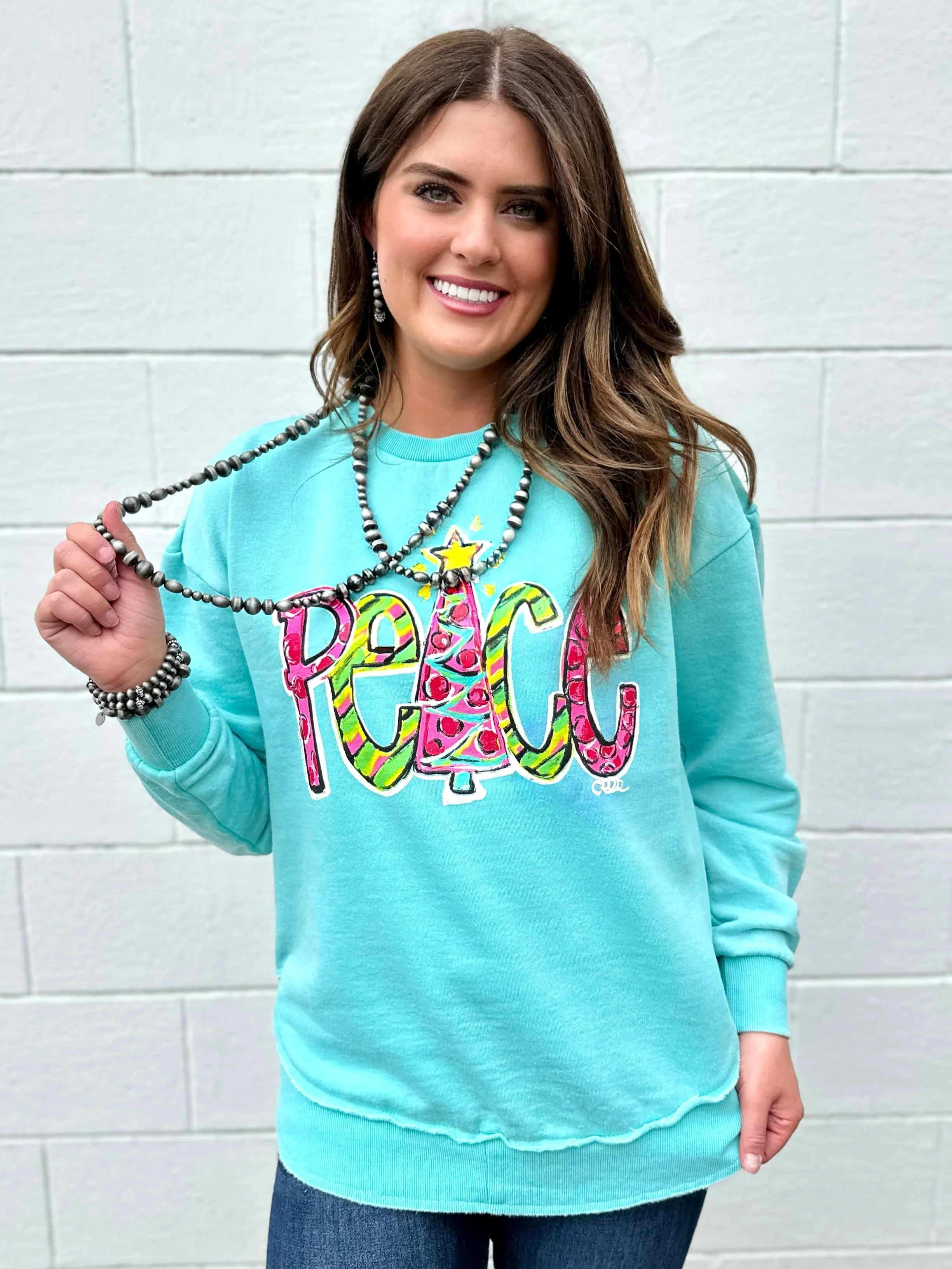 Callie Ann Stelter Christmas Peace Sweatshirt