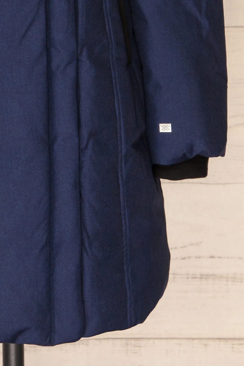 Camelia Navy | Navy Quilted Parka