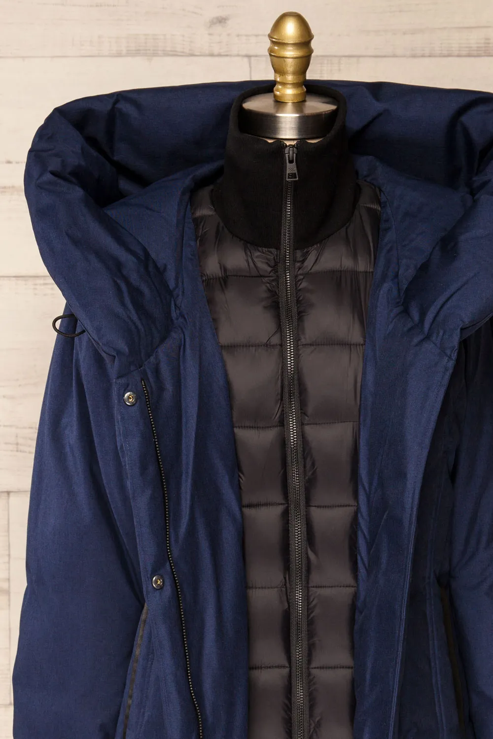 Camelia Navy | Navy Quilted Parka