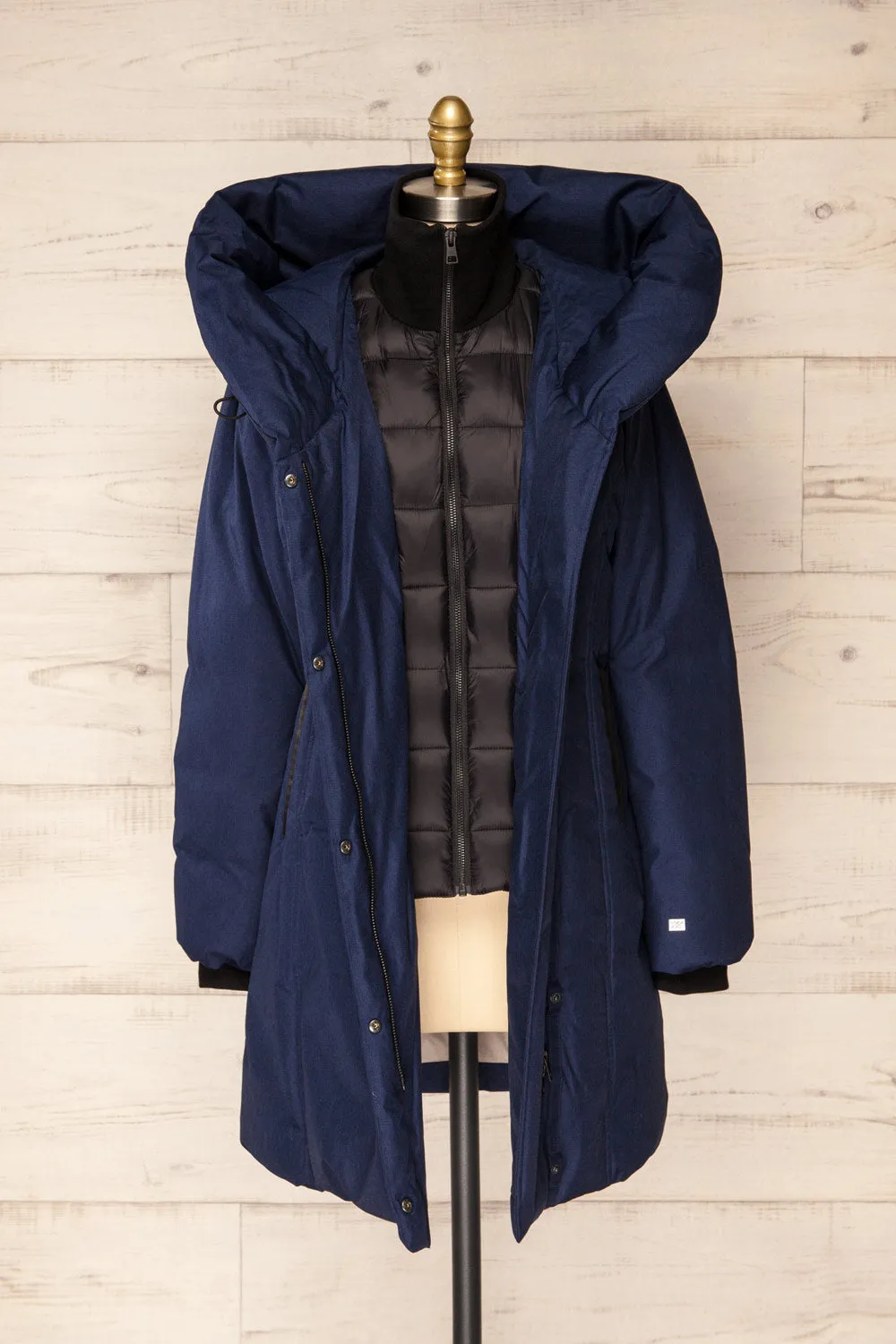 Camelia Navy | Navy Quilted Parka