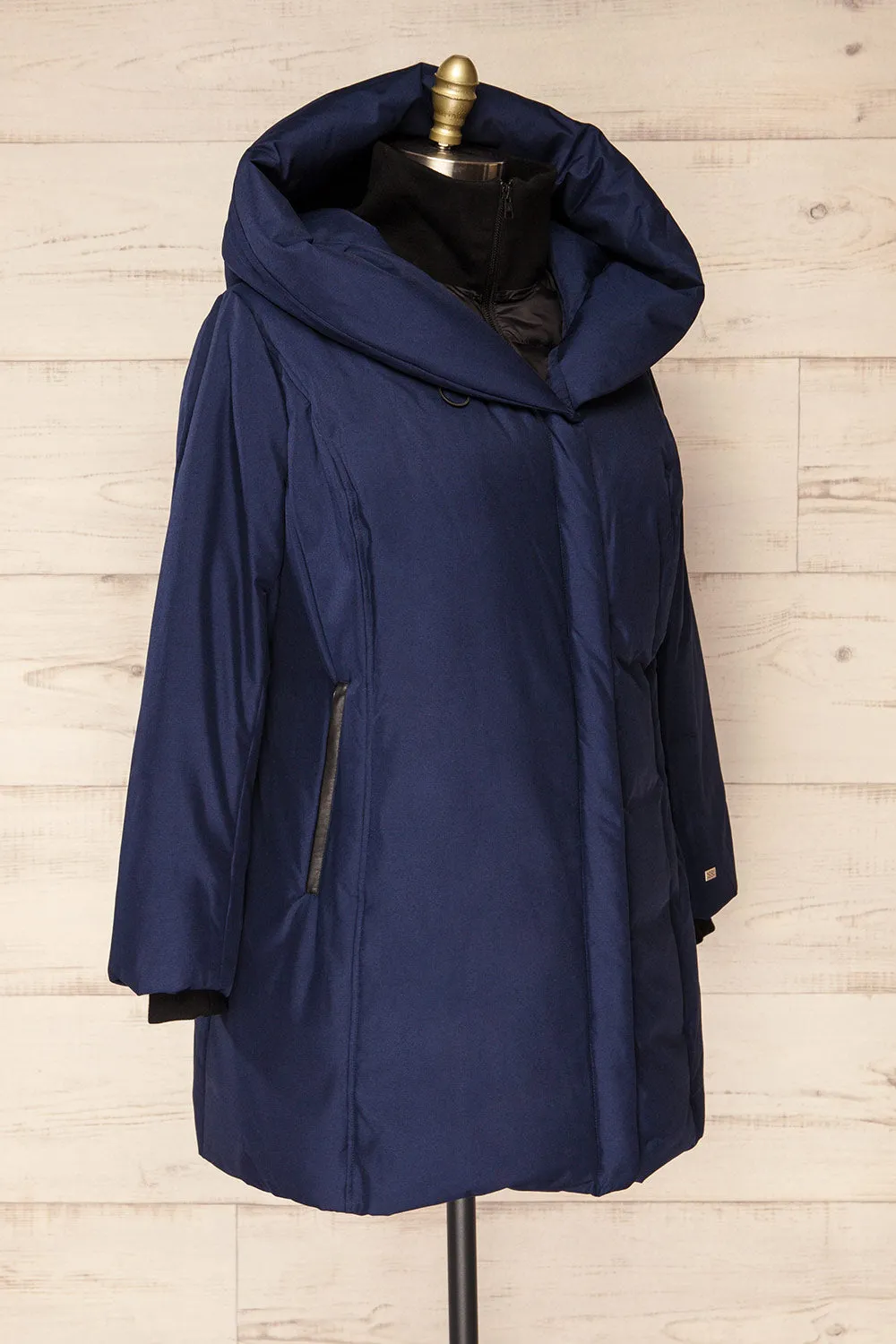 Camelia Navy | Navy Quilted Parka