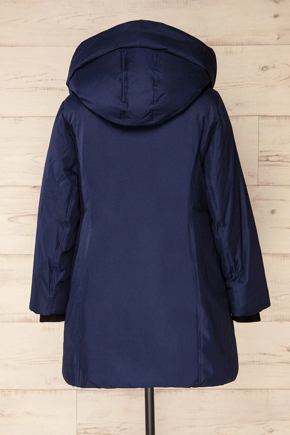 Camelia Navy | Navy Quilted Parka