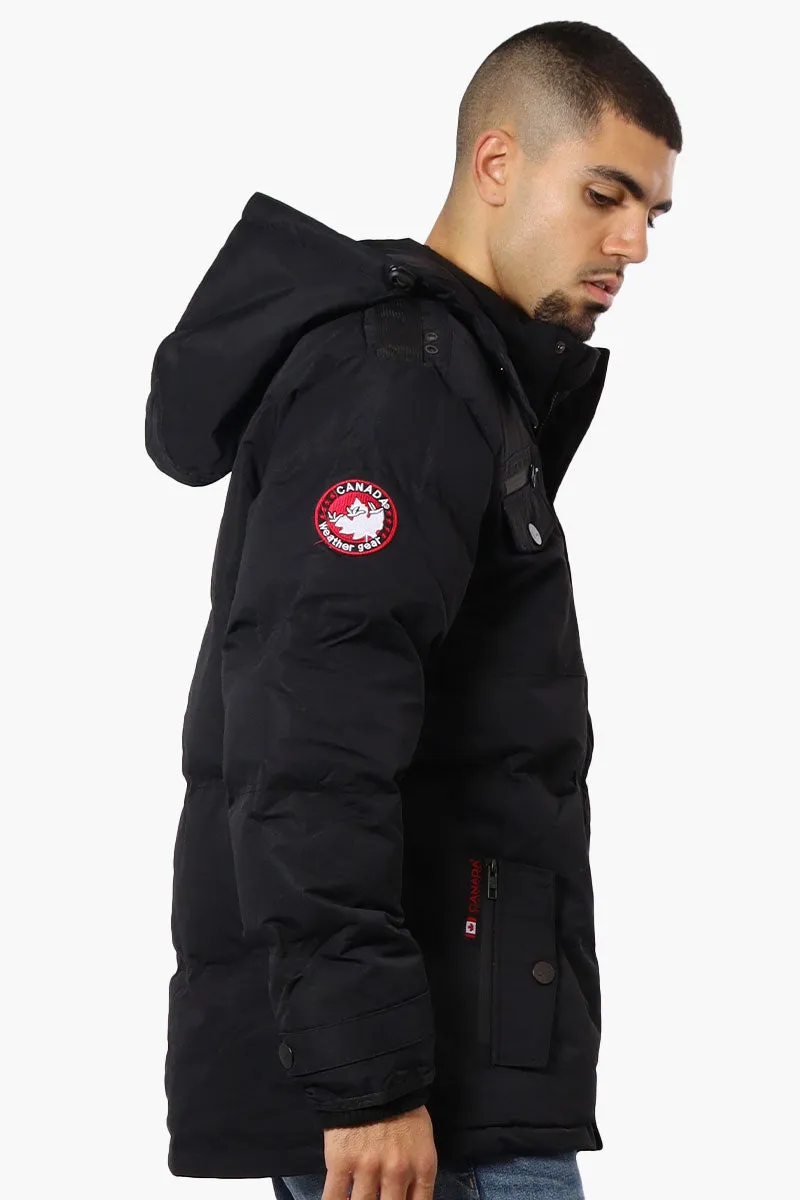 Canada Weather Gear 4 Pocket Bubble Parka Jacket - Black