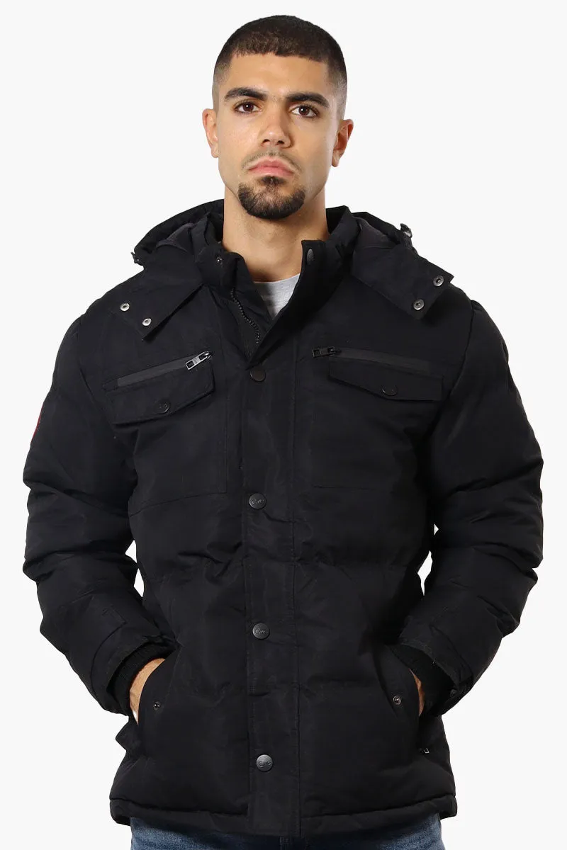 Canada Weather Gear 4 Pocket Bubble Parka Jacket - Black