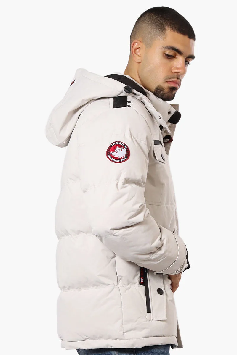 Canada Weather Gear 4 Pocket Bubble Parka Jacket - Stone