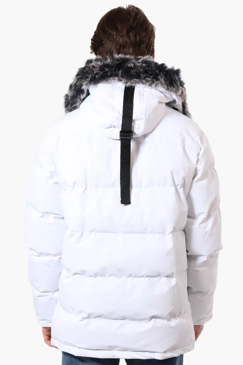 Canada Weather Gear Faux Fur Hood Parka Jacket - White