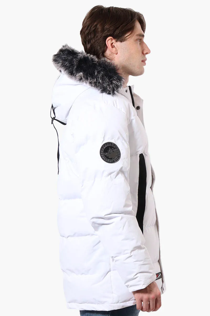 Canada Weather Gear Faux Fur Hood Parka Jacket - White