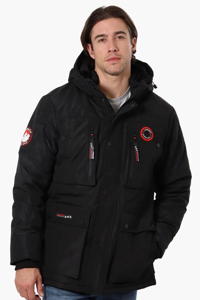 Canada Weather Gear Mouton Lined Parka Jacket - Black