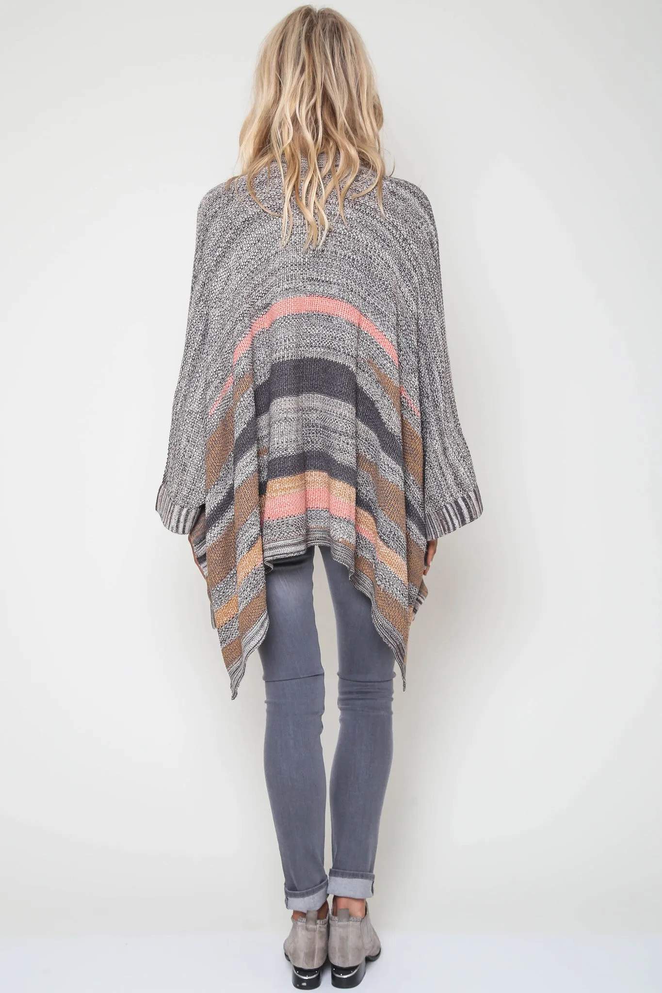 Candise Poncho in Brown Sugar