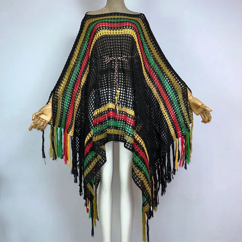 cape coast beach poncho