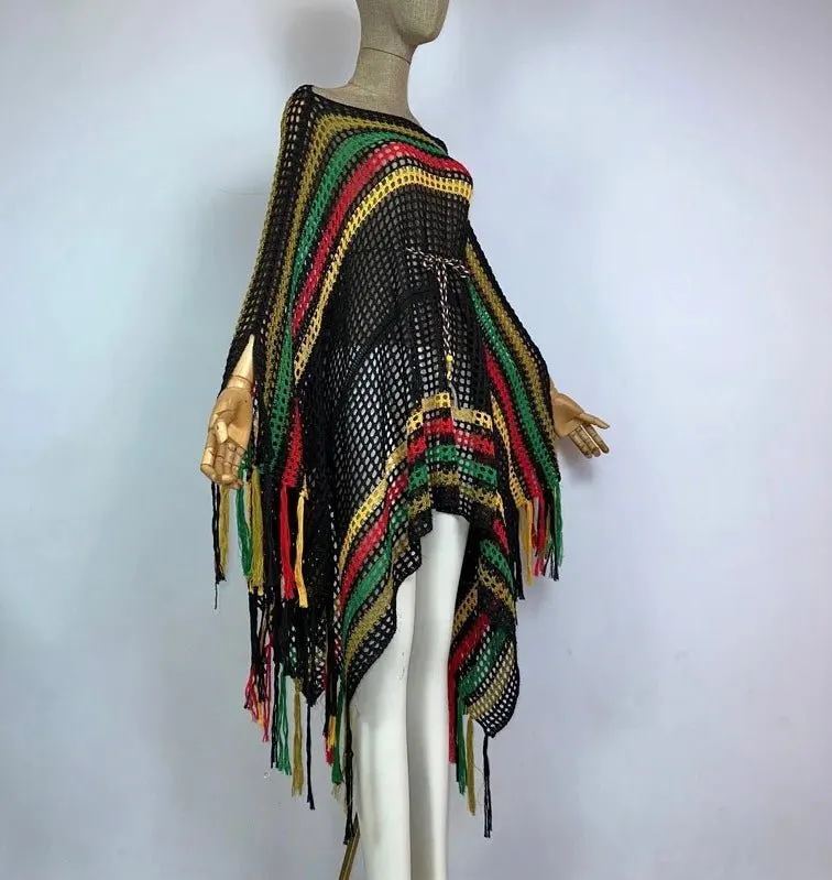 cape coast beach poncho