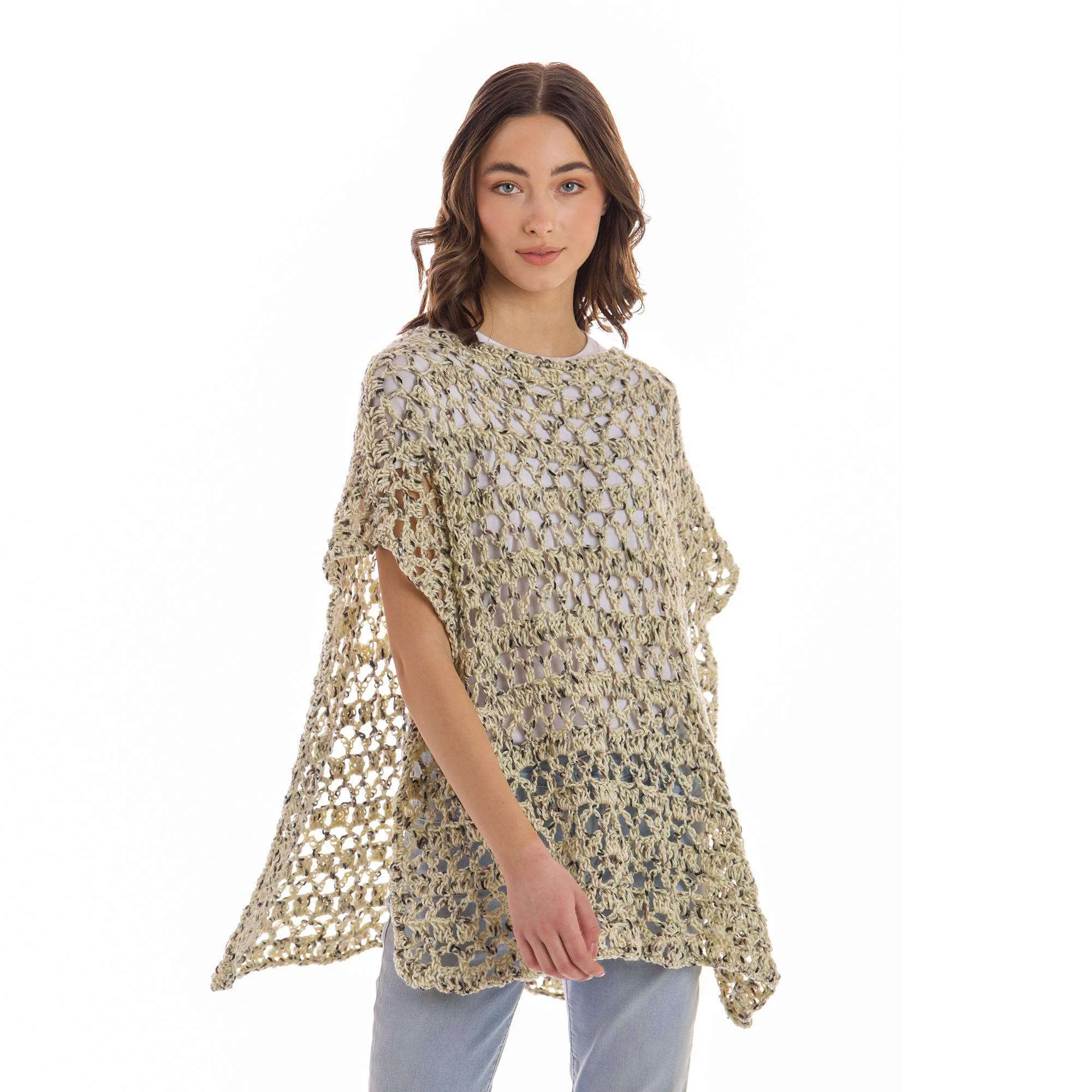 Caron Garden Party Crochet Poncho