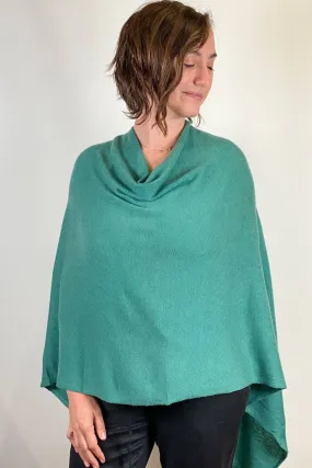 Cashmere Poncho Jade