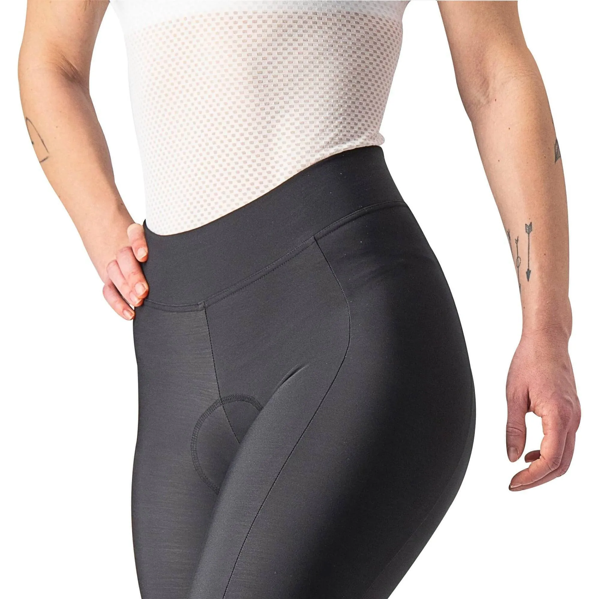 Castelli Velocissima Thermal Womens Long Cycling Tights - Black